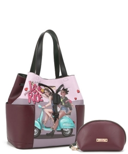 Nikky LOVE RIDE 2-in-1 Satchel Set  NK12104LCT